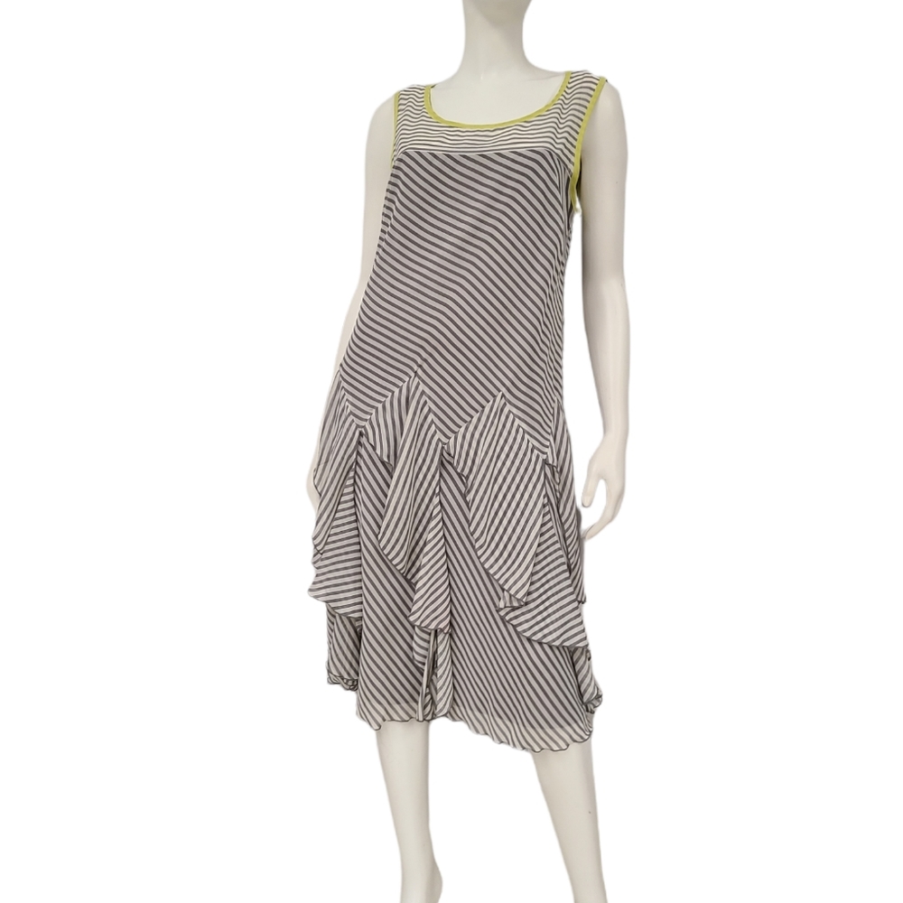 Bethany Gray Hankerchief Maxi Dress size 14